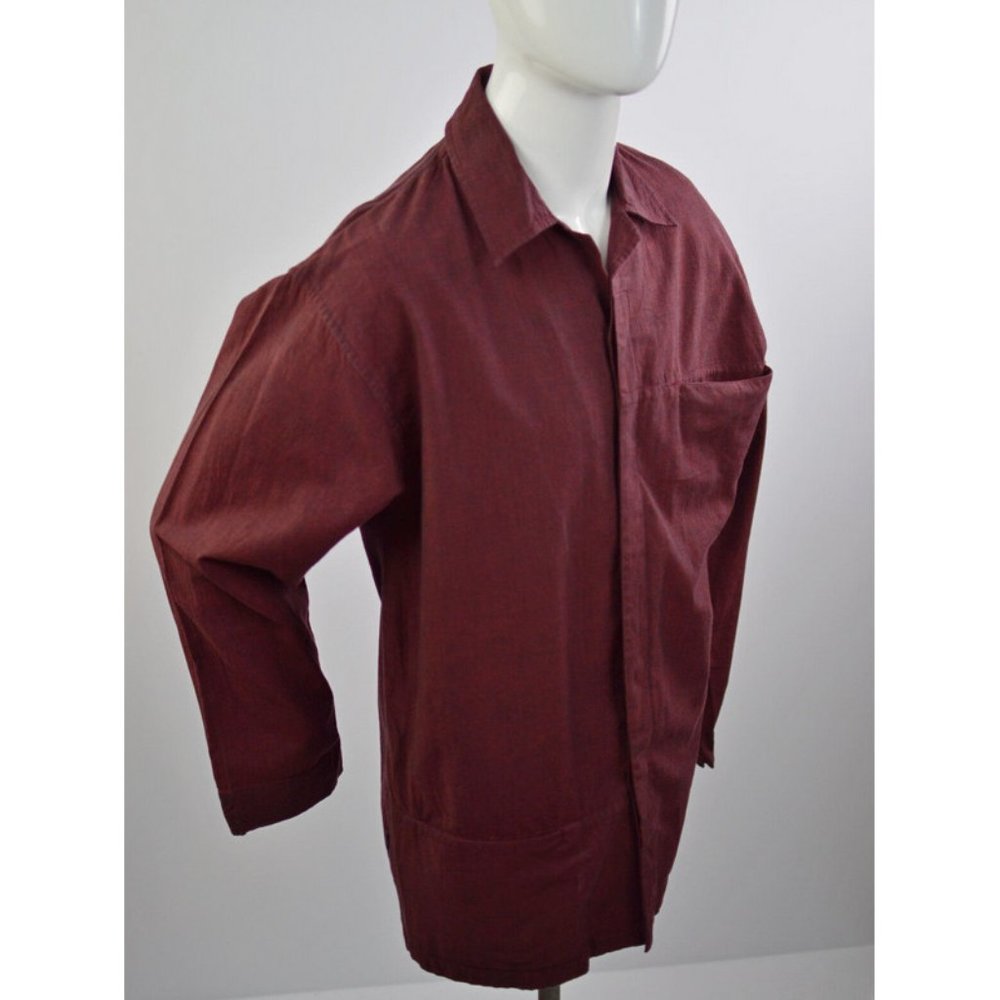 Phat Farm Mens size M Sleepwear Collection Long Sleeves 100% Cotton Burgundy